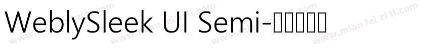 WeblySleek UI Semi字体转换